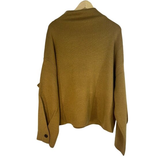 Vince Wool Cashmere Turtle / Mock Neck Sweater Brown / Tan Color XXXL NWT $395 - Picture 3 of 14